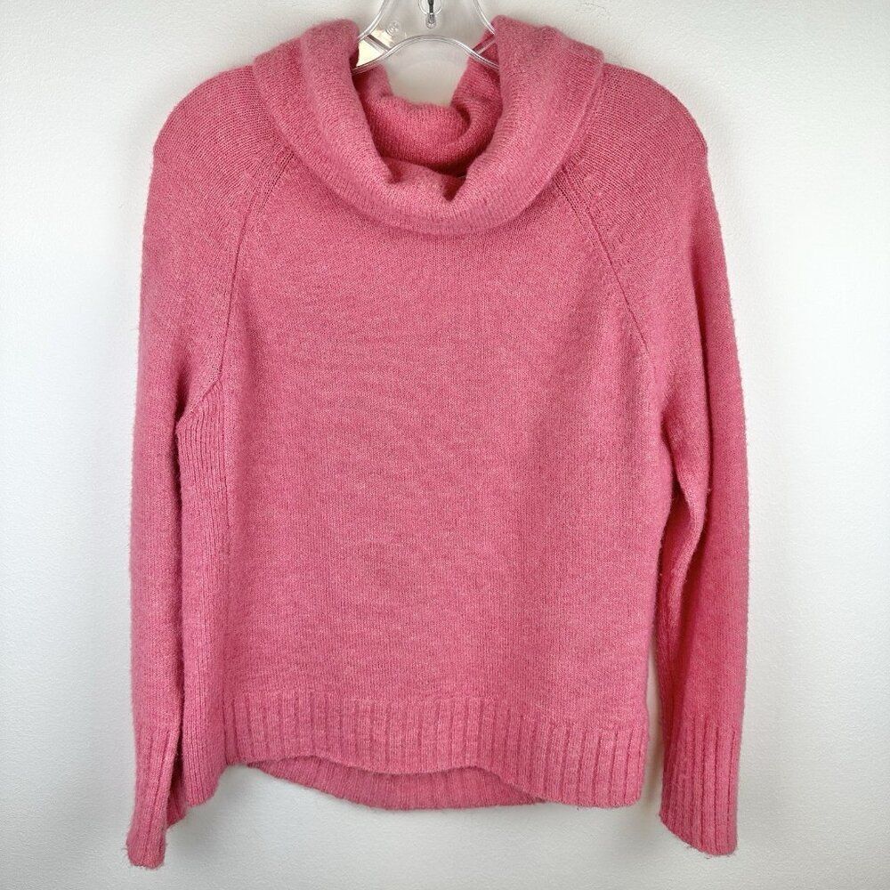 Anthropologie Cowl Neck Sweater Womens Size XS Pink